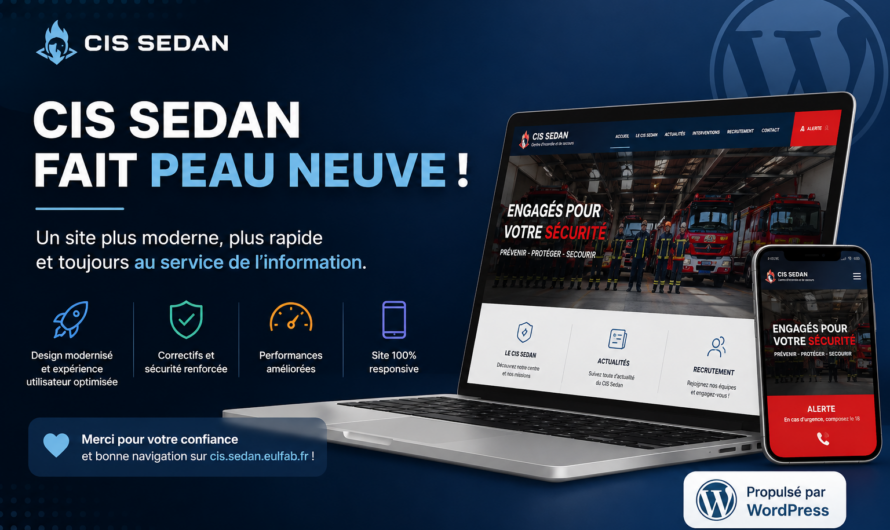 🚀 Améliorations du site CIS Sedan : une expérience modernisée pour vous !